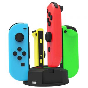 Switch Joycon Charger Led Charging Dock For Nintendo Switch Joy Con Controllers Adz Gaming