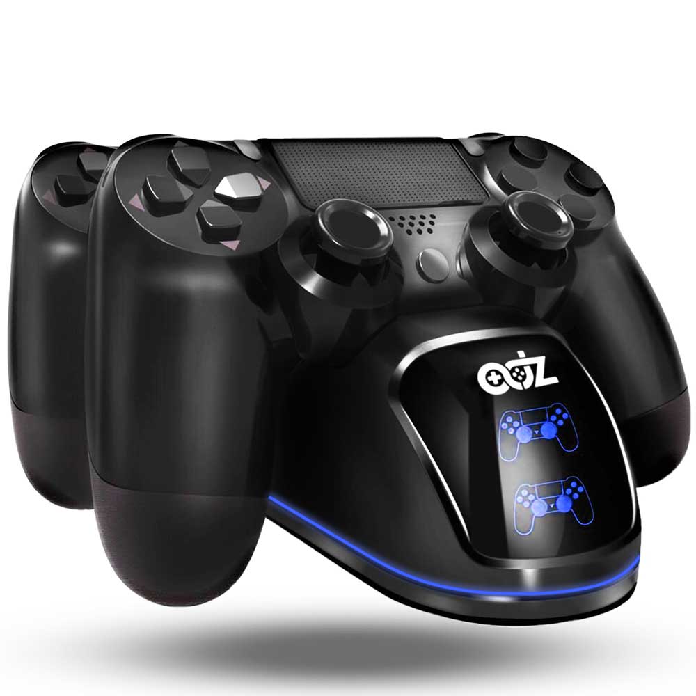 PS4 Controller Charging Dock Dual Controller Fast Charger with Light