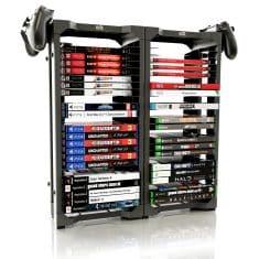 Black 46 game tower and controller holder